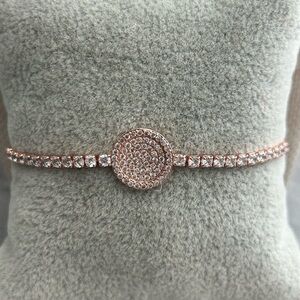 New 18k Rose Gold Filled Adjustable Bracelet | AAA CZ Stones